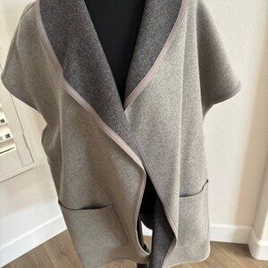 Trouve Tweed Wool Wrap/Vest